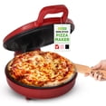 thumbnail image 1 of NutriChef Countertop Pizza Maker | 1500W Non-Stick Electric Pizza Cooker | Make 12" Personal Pizzas, Eggs, Toast & More | Cool-Touch Handles, Compact & Space-Saving | Temp Range 175-400°F | Red, 1 of 5