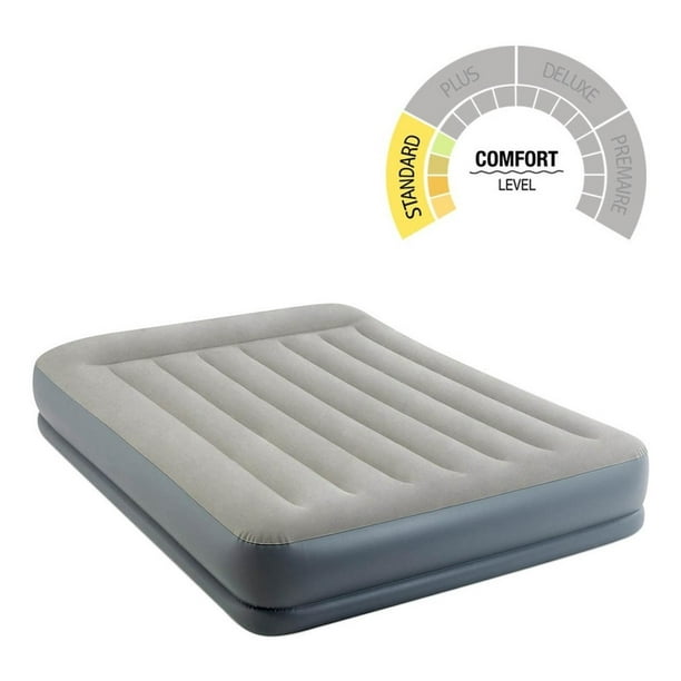 Colchon Inflable Campismo Doble Altura Bomba Integrada Intex Intex 64117EP