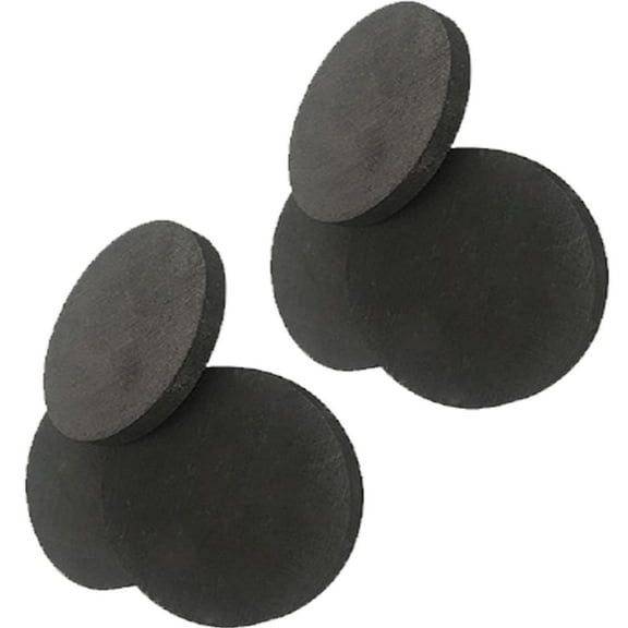 Gamvdout 6pcs Round Graphite Electrode, Graphite Felt Sheet, Carbon Felt Conductive Carbon Fiber for Industry(200 * 2mm), GAJJBABOC-200*2MM