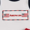 thumbnail image 5 of Futezty Toddler Boys Clothes Summer Outfit Sets, 2Pcs Kid Boys Girl Letter Star Print Plaid Tops+Pants Outfits Clothes Set, 5 of 7