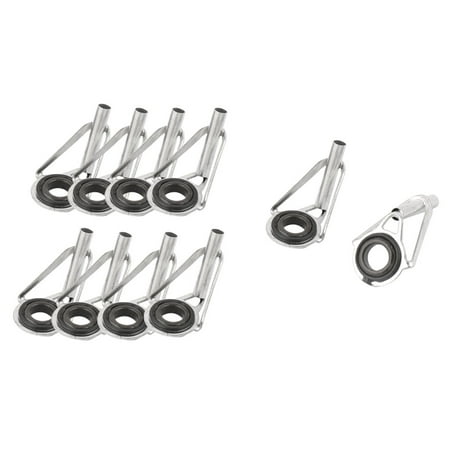 10pcs Fisherman Spinning Fishing Pole Rod Guide Tip Repair Kit 5mm Dia Eyelet