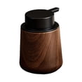 thumbnail image 4 of Dispensador de jabón, botella con bomba rellenable, dispensador manual de líquido, accesorio para encimera de baño, material PP, apto para cocina, bañ Marrón, 4 of 8