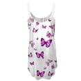 thumbnail image 4 of TIMIFIS Robes pour Femmes Été Décontractées à Imprimé Floral à Bretelles Spaghetti Robe Soleil Bohème Plage Évasée Mini Robes - Été, 4 of 5