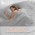 thumbnail image 4 of 3 Piece Grey Duvet Cover Set Full Size, Microfiber Comforter/Quilt Cover with Corner Ties and 2 Pillowcases, Modern Pure Gray All Season Soft Bedding with Zipper Closure, 4 of 8