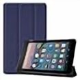 thumbnail image 3 of Smart Cover for Amazon Kindle All New Fire 7 7th/9th Generatio,Ultra Slim Folio Stand Leather Case Cover Auto Sleep/Wake Up Function for Kindle Fire HD7 7" (2017/2019 Release) (Dark Blue), 3 of 4
