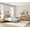 Oak, variant on 4-Piece Bedroom Set, Queen Bed Frame with Rattan Headboard, 6 Drawers Dresser & Set of 2 Nightstands