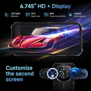 FOSSIBOT F109 Android 14 Rugged Phone Unlocked, 24GB+256GB/2TB Android 15 Rugged Phone, 6.745 HD+ 1.32-inch IPS Rugged Smartphone, 10600mAh Battery Waterproof Phones,50MP+16MP+5MP Waterproof Phones