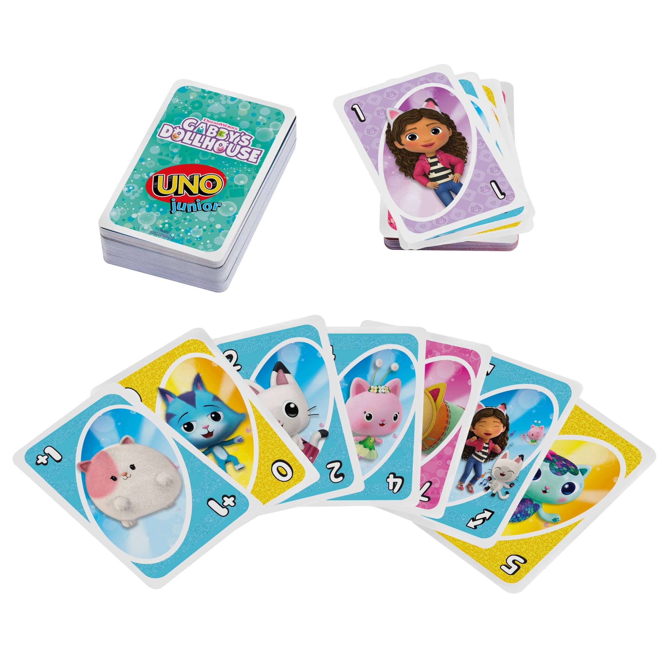 UNO Junior Gabby’s Dollhouse Card Game for Kids, Parents & Family Nights