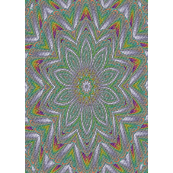 Ahgly Company Machine Washable Indoor Rectangle Transitional Carbon Gray Area Rugs, 3' x 5'