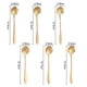 thumbnail image 2 of Juego de 6 cucharas de flores, cucharaditas de café, vajilla de acero inoxidable, cuchara de azúcar creativa, cuchara de té, barra para revolver, cuchara para agitar, 6 patrones diferentes, 2 of 5