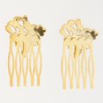thumbnail image 3 of Peine del pelo de la novia coreana Peine del pelo de la flor retro Ornamento simple del pelo Oro Sunnimix peine del rhinestone de las mujeres, 3 of 8