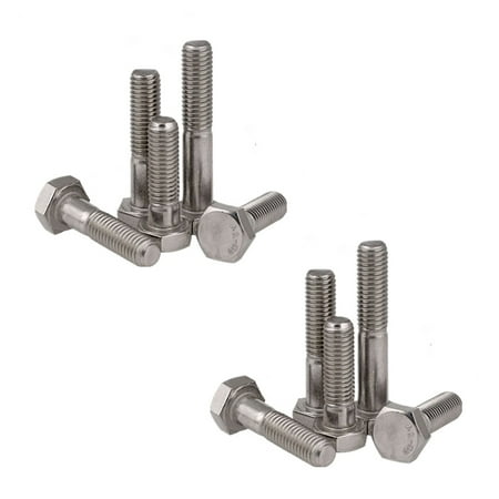 

BE-TOOL 2/10 Pack Hex Screws Bolt 304 Stainless Steel M10 /M12 Hex Socket Button Hex Screw Hardware Silver