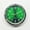 Green#5, variant on Mini Car Dashboard Clock - 1.57" Luminous Analog Clock with Magnetic Back, Small Pocket Watch for Motorcycle, Vent, Wall Decor - Silver Steel, 4cm Diameter