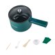 thumbnail image 3 of Olla eléctrica compacta de 1,8 l con protección contra sobrecalentamiento y hervido . Olla eléctrica para cocinar fideos, huevos y shabu shabu. verde, 3 of 8