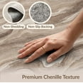 thumbnail image 6 of ODIKA 2'x3' Washable Accent Rug Pet Friendly, Bedside Mat Abstract Beige Marbled Swirl Neutral Watercolor Gradient Large Flowing Dynamic for Bedroom, Nursery, RV, 6 of 7