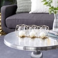 thumbnail image 3 of DecMode 15.25"W, 5.5"H Metal Modern Candle Holder, Gold, 1 - Piece, 3 of 9