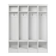 thumbnail image 4 of Pemberly Row Transitional Engineered Wood Narrow Organizer in White (Set of 4), 4 of 9