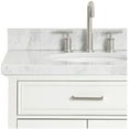 thumbnail image 6 of Ariel D043slcwovo Kensington 42" Thick Carrara Marble Vanity Top - White, 6 of 7