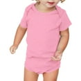 thumbnail image 2 of Kavio IJP0492 Infants Lap Shoulder Short Sleeve Onesie Jersey CVC.(Replaces 0431)-Black-12M, 2 of 4