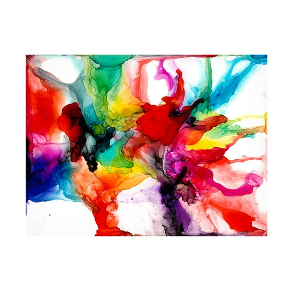 Jennifer Goldberger 'Jeweltone Prism II' Canvas Art