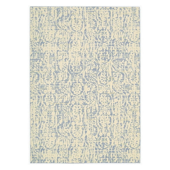 Nourison Nepal Ivory Blue Area Rug
