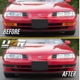 thumbnail image 3 of USR DEPO 92-96 Prelude Bumper Lights - Front Smoke Parking Turn Signal Lamp Set (Left + Right) Compatible with 1992-1996 Honda Prelude S and Si VTEC (All Smoked Lens, 4 Pieces Set), 3 of 9