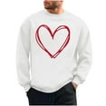 thumbnail image 2 of PNTUTB Casual Crew Neck Long Sleeve Sweatshirts for Men Classic Loose Pullover with Fashion Valentine's Day Print, 2 of 6