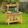 thumbnail image 2 of Gymax Cuisine de Jeu pour Enfants avec Robinet Amovible, Évier, Grille, Support, Boutons de Rotation, 2 of 10