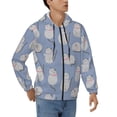 thumbnail image 4 of Zip Up Hoodies for Men - Cute fat cat Long Sleeve Comfrt Men'S Fashion Hoodies & Sweatshirts, Jackets for Men Hoodies Pullover Clothing Clothes with Pouch, 4 of 5