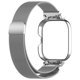 thumbnail image 2 of For Xiaomi Redmi Watch 4 Stainless Steel Milanese Watch Strap with Metal Case - Silver, 2 of 5