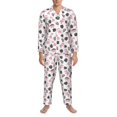 thumbnail image 3 of Fotbe Cute Dinosaur Pijama de Hombre con Estampado de Manga Larga, Conjunto de 2 Piezas, Ropa de Dormir Suave y Cómoda con Bolsillos-Large, 3 of 7