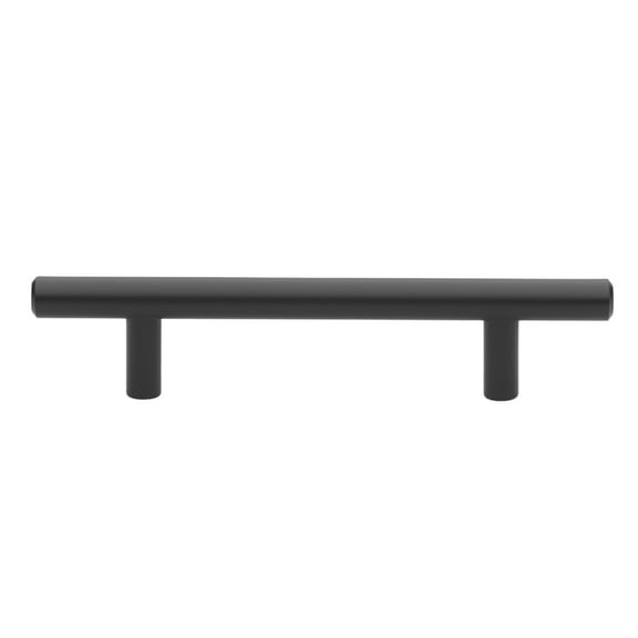 GlideRite 3-3/4 in. Center Modern Cabinet Bar Pull, Matte Black, Pack of 10