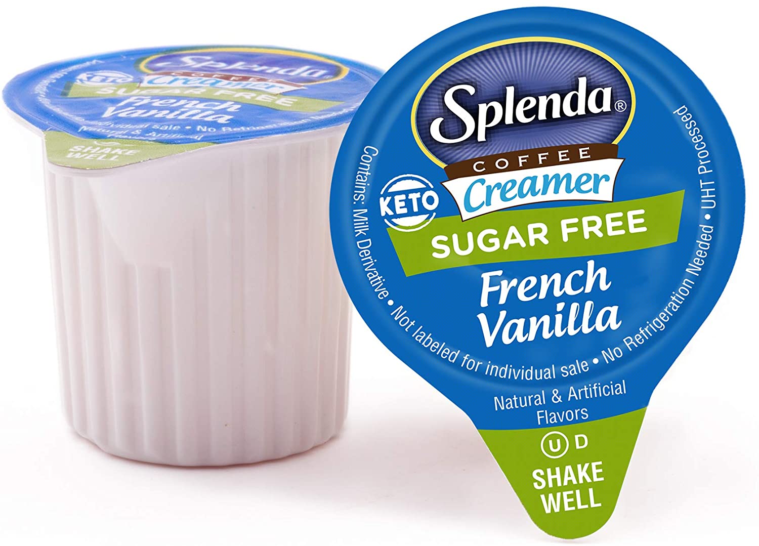 180/Case Splenda SugarFree French Vanilla Creamer Single Serve Cups 0