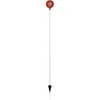 NuVue Reflective Fiberglass Rod Driveway Marker, Red and White