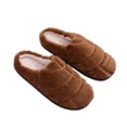 thumbnail image 4 of Taqqpue Womens Slippers Solid Color Memory Foam Plush Slippers Lining Warm Soft Cozy Home Slipper Outdoor Indoor House Shoes, 4 of 4