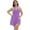 Purple, variant on Women's Chemise Nightgown Sexy Sleepwear Halter Neck Backless Slip Nightdress Sleeveless Pajama Babydoll Short Gown Plus Size, Black 4XL