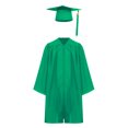 thumbnail image 1 of LiiYii Robe de Collation des Grades pour Enfants avec Pompon Uniforme Scolaire Vert 21, 1 of 7