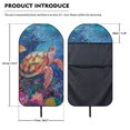 thumbnail image 7 of KUIFORTI Sea Turtle Print Waterproof Car Seat Towel Cover, Washable Elastic Automotive Seat Covers for Gym, Running, Swimming Use, Fits Most Cars, SUVs, Trucks, 7 of 7