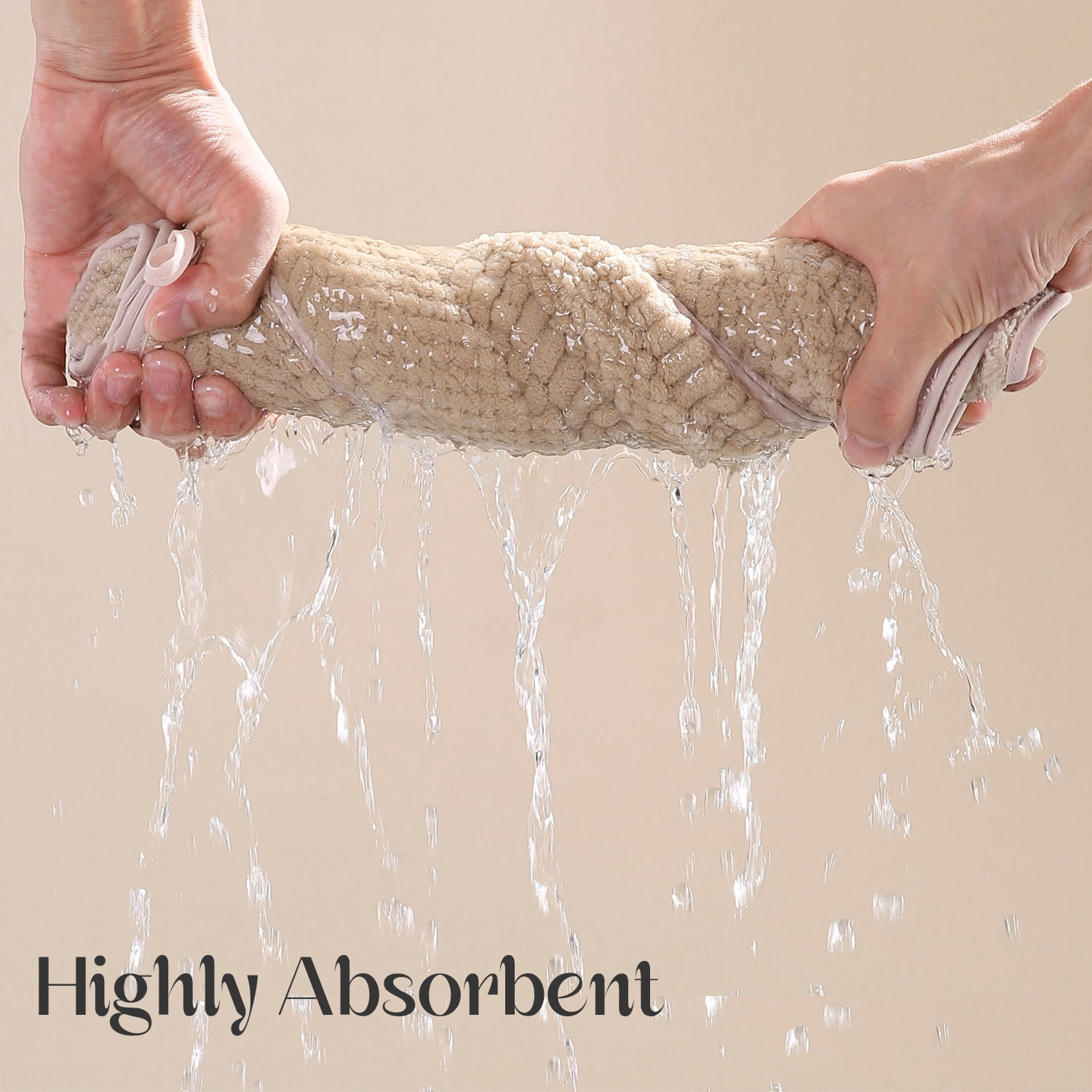 Jessy Home 12 Pack Camel Hand Towel Set 16"x31" Soft Highly Absorbent Quick Dry Bathroom Towels 600 GSM Microfiber Plush Towels