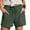 Army Green, variant on Ltctricy Women's Casual Shorts Elastic High Waisted Drawstring Comfy Lounge Shorts Summer Beach Shorts with Pockets