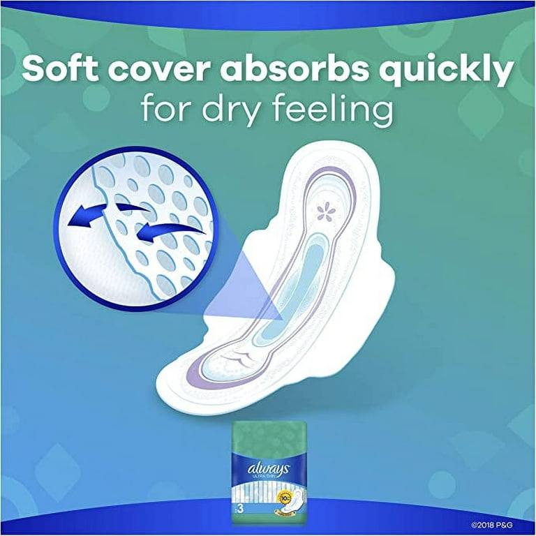 Always Unscented Pads - 38 ea