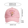 thumbnail image 3 of Mama Embroidered Baseball Cap for Women – Adjustable Mother’s Day Hat with Carnation Design Mom Trucker Cap Breathable Casual Hat Gift for Moms, 3 of 5