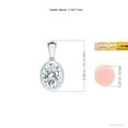 thumbnail image 3 of ANGARA IGI Certified Lab Grown 1 Ct Diamond Pendant for Women in 14K White Gold (Size-7.7x5.7mm| Color-F-G| Clarity-VS) | April Birthstone, Anniversary, Jewelry Gift for Women | Diamond Necklace, 3 of 7