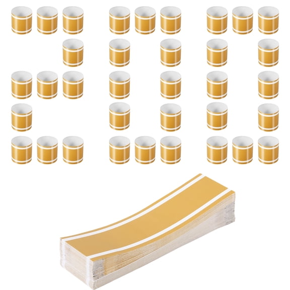 Sutowe 200 Pcs Portable Napkin Band Self Adhesive Paper Napkin Ring Lightweight Silverware Wrap Band for Home Outdoor Gathering Party