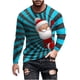 thumbnail image 2 of Blusas y camisas de manga larga con cuello redondo para hombre, estilo casual, cuello redondo, manga larga, camiseta estampada de Halloween, blusa de poliéster para hombre., 2 of 5