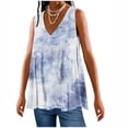 thumbnail image 7 of fatyb Summer Women's Tank Tops V Neck Eyelet Embroidery Shirts Casual Sleeveless Loose Blouses, 7 of 7