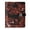 Burgundy Roses, variant on DIY Cherry Star Printed Microfiber Leather Notebook 9.2x6.7" Refillable Binder Journal with Pen Loop&Pockets 100 Sheets