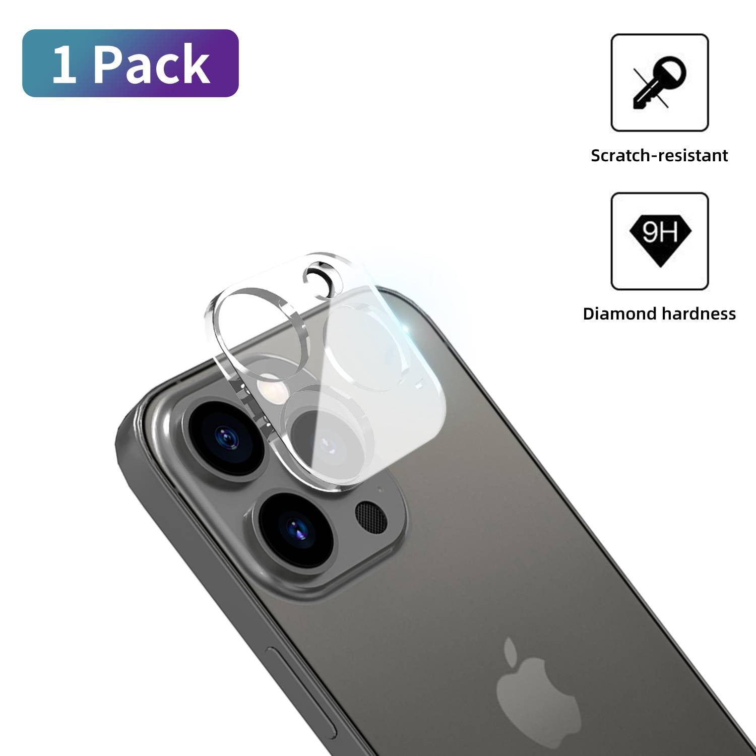WSKEN for iPhone 14 Pro/iPhone 14 Pro Max Camera Lens Protector,[Night  Shooting Mode] HD Tempered Metal Glass Camera Screen Protector Cover Film