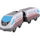 thumbnail image 4 of Juguetes de tren eléctrico, juguetes de tren modelo, trenes eléctricos de alta velocidad, juguetes de tren magnético de ferrocarril de madera, regalos de tren de acción eléctrica para niños de 2 años, 4 of 5