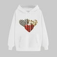 thumbnail image 2 of XPMWRP Women's Heart Graphic Print Hoodie Sweatshirts Long Sleeve Oversized Pullover Casual Loose Fit Fall Winter Sweatshirts White XL, 2 of 5